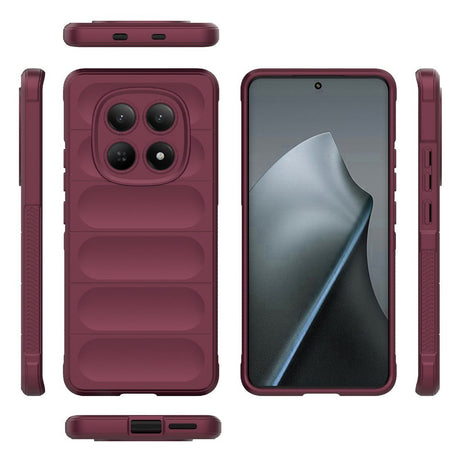 Xiaomi Redmi Note 15 (5G) EIDERWOOD Rugged Plast Bagside Cover - Mørkerød