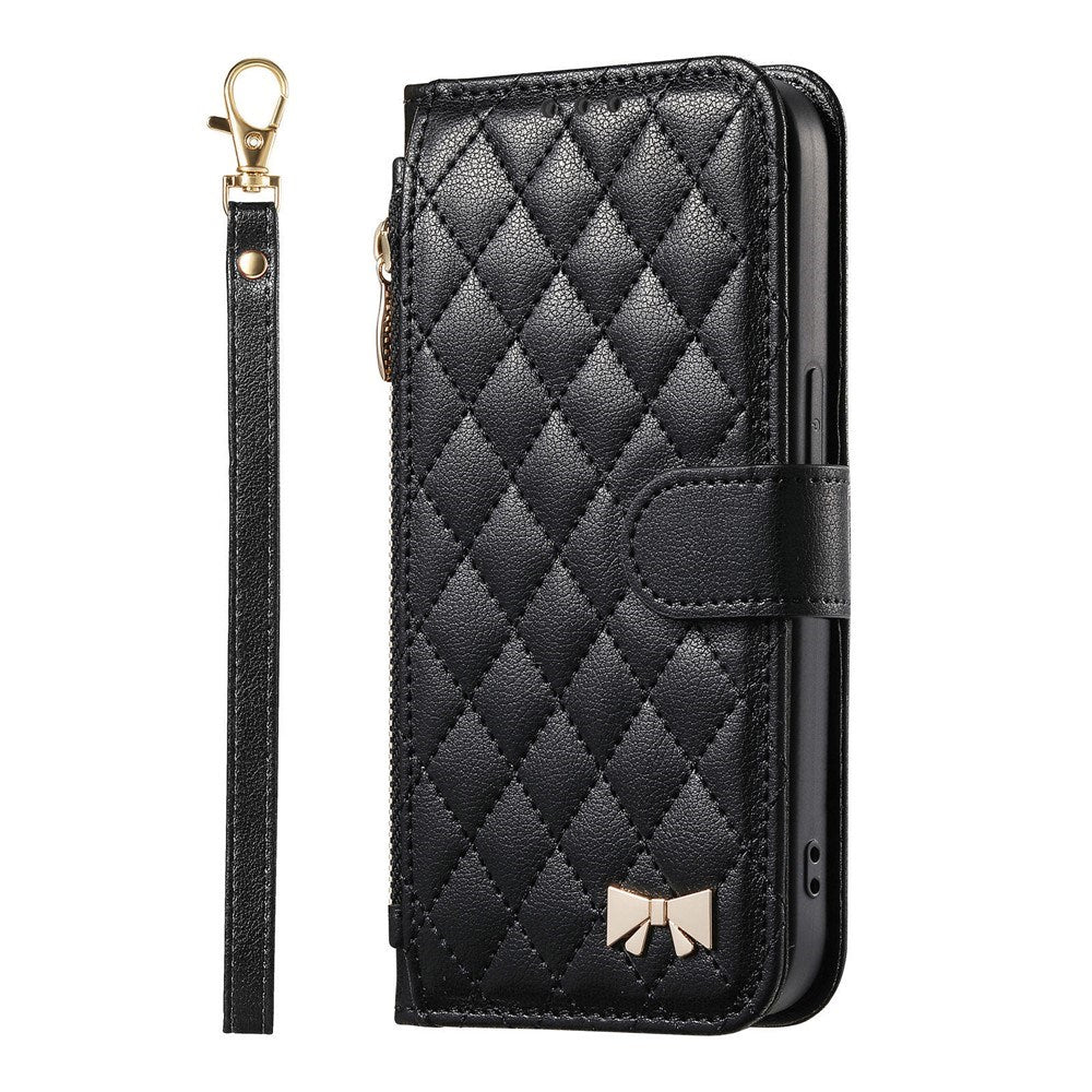 iPhone 18 Pro Max / 17 Pro Max EIDERWOOD Kunstlæder Flip Cover m. Tekstur - Sort