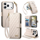 iPhone 18 Pro Max / 17 Pro Max EIDERWOOD Kunstlæder Flip Cover m. Tekstur - Hvid