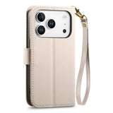 iPhone 18 Pro Max / 17 Pro Max EIDERWOOD Kunstlæder Flip Cover m. Tekstur - Hvid