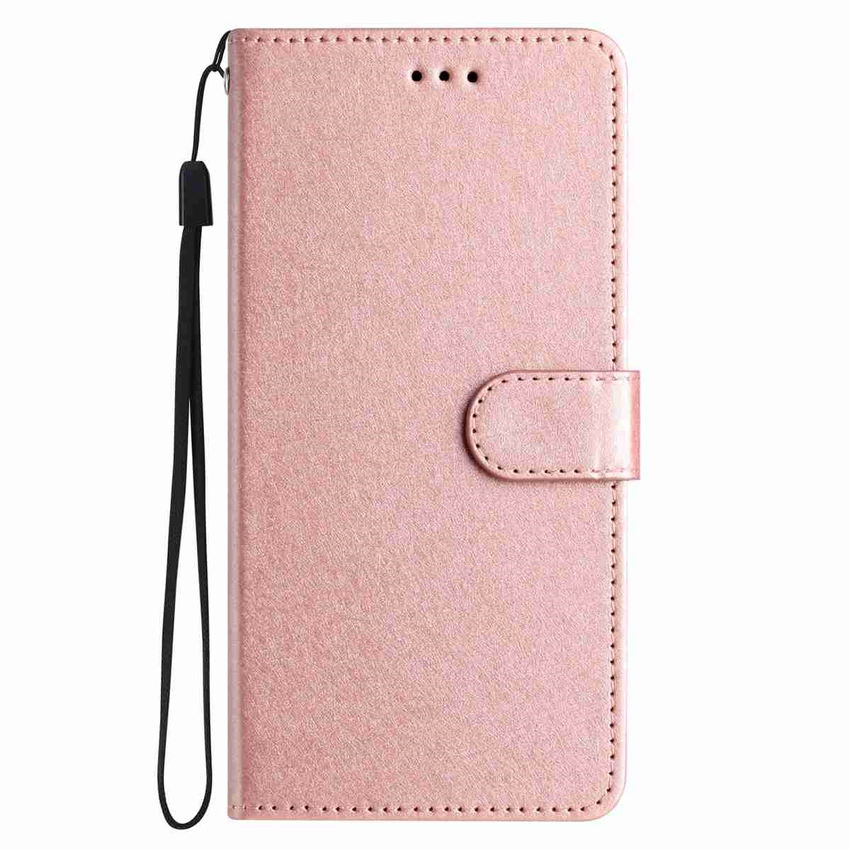 Xiaomi Redmi Note 15 (5G) / Poco M8 (5G) EIDERWOOD Kunstlæder Flip Cover inkl. Strop - Rose Gold