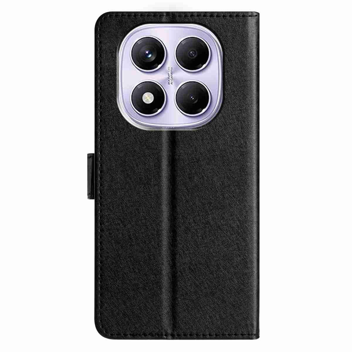 Xiaomi Redmi Note 15 (5G) / Poco M8 (5G) EIDERWOOD Kunstlæder Flip Cover inkl. Strop - Sort