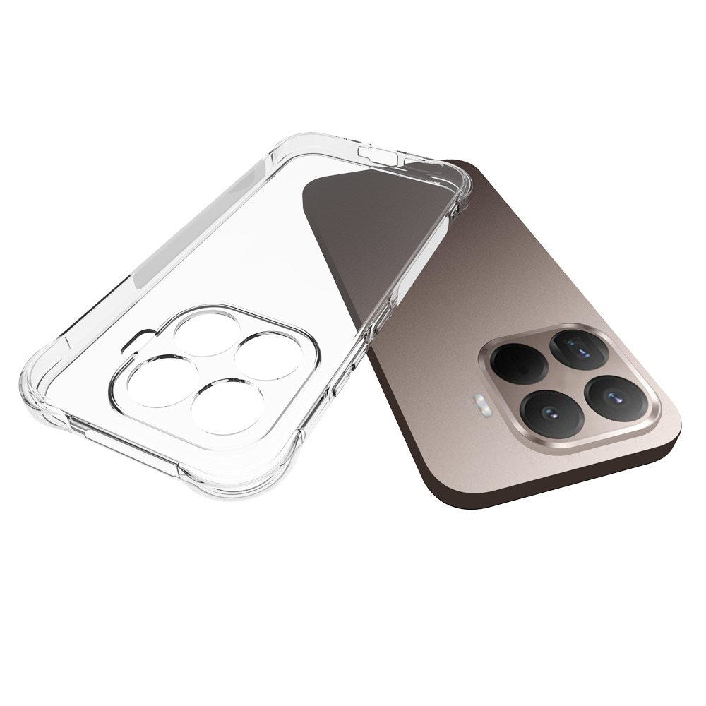 Xiaomi 17T EIDERWOOD Fleksibelt Plast Bagside Cover m. Stødabsorberende Hjørner - Gennemsigtig