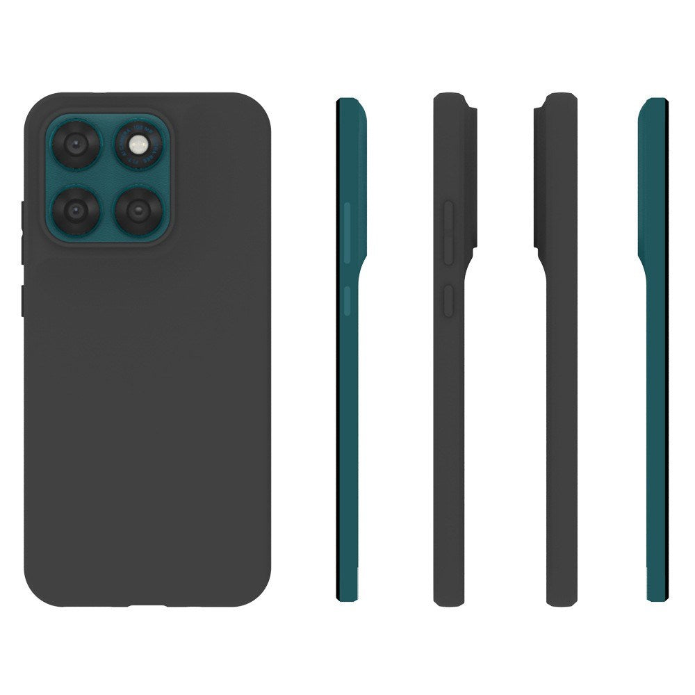 EIDERWOOD Motorola Moto G77 / G67 Mat Fleksibelt Plastik Mobil Cover - Sort