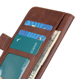Motorola Moto G77 / G67 EIDERWOOD Kunstlæder Mobilcover m. Kortholder - Brun