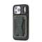iPhone 17 Pro EIDERWOOD Kunstlæder Cover m. Kortholder - MagSafe Kompatibel - Grøn