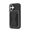iPhone 17 EIDERWOOD Kunstlæder Cover m. Kortholder - MagSafe Kompatibel - Sort