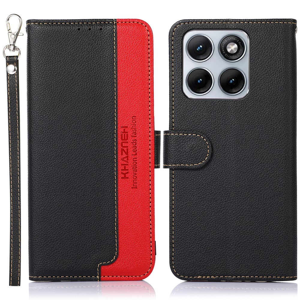 Motorola Edge 70 Fusion EIDERWOOD Kunstlæder Cover m. Strop - Sort