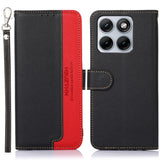 Motorola Edge 70 Fusion EIDERWOOD Kunstlæder Cover m. Strop - Sort