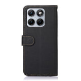 Motorola Edge 70 Fusion EIDERWOOD Kunstlæder Cover m. Strop - Sort