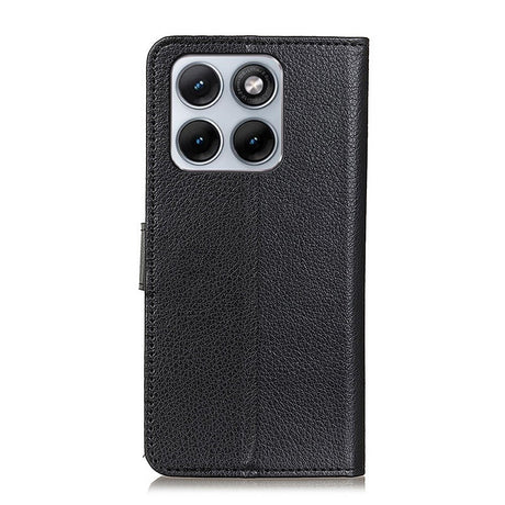 Motorola Edge 70 Fusion EIDERWOOD Kunstlæder Flip Cover - Sort