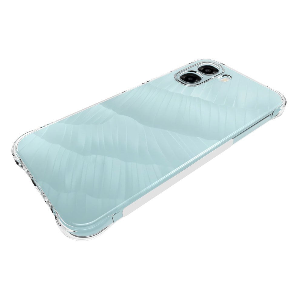 OPPO A6x EIDERWOOD Fleksibelt Plast Bagside Cover m. Forstærkede Hjørner - Gennemsigtig