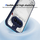 Nothing Phone (4a) Hybrid Bagside Cover - Gennemsigtig / Blå