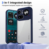 Nothing Phone (4a) Pro Hybrid Bagside Cover - Gennemsigtig / Blå
