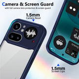 Nothing Phone (4a) Pro Hybrid Bagside Cover - Gennemsigtig / Blå