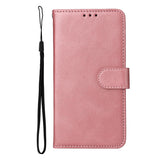 Realme 16 EIDERWOOD Kunstlæder Flip Cover inkl. Strop - Lyserød