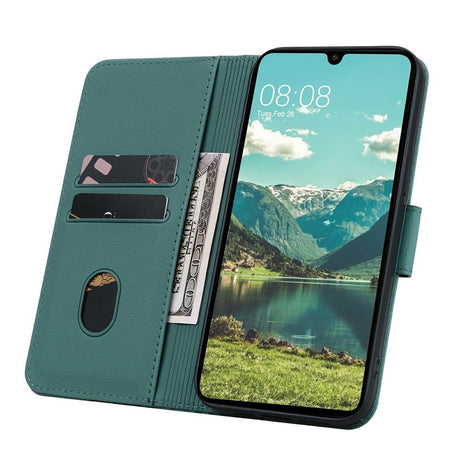 Samsung Galaxy A57 EIDERWOOD Mobilcover m. Tryk - Kortholder & Strop - Grøn