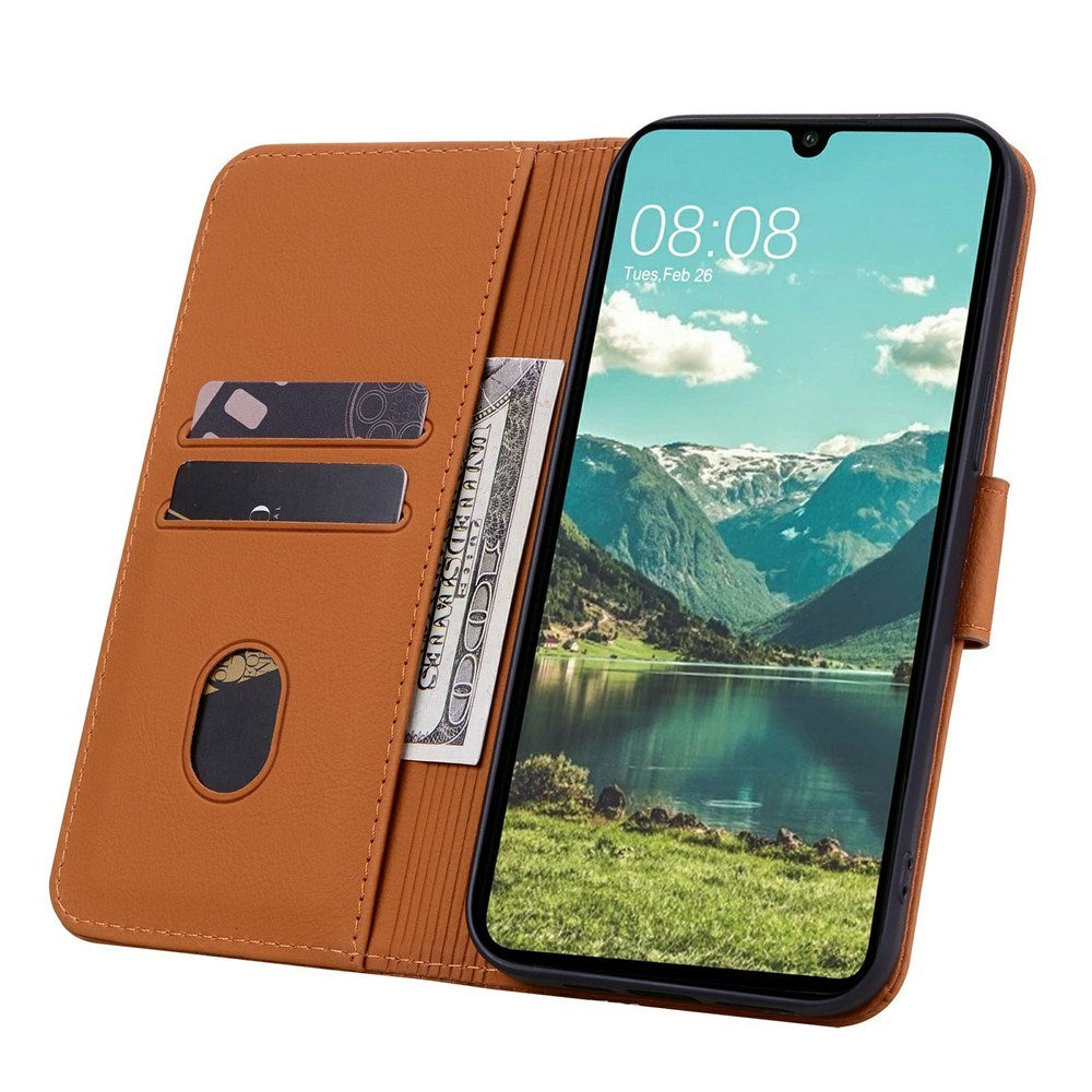 Samsung Galaxy A57 EIDERWOOD Mobilcover m. Tryk - Kortholder & Strop - Brun