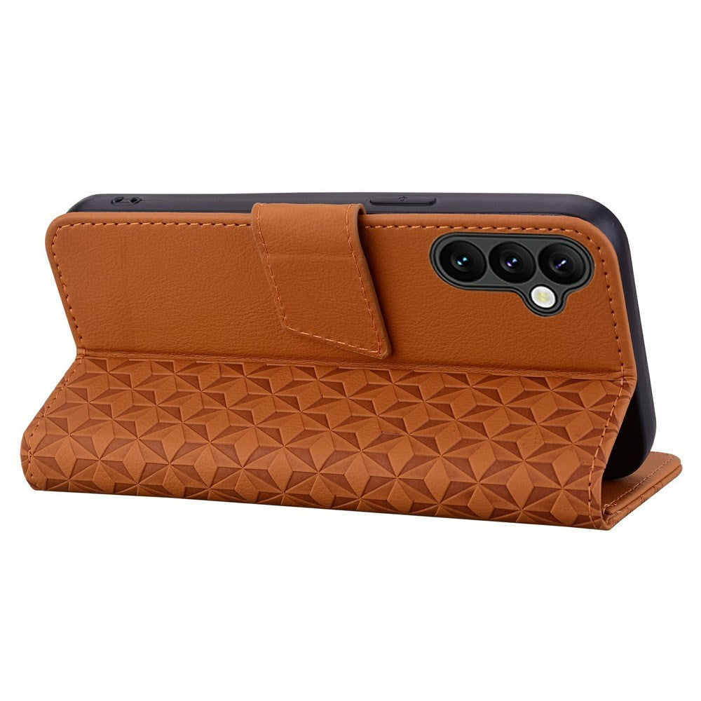 Samsung Galaxy A57 EIDERWOOD Mobilcover m. Tryk - Kortholder & Strop - Brun