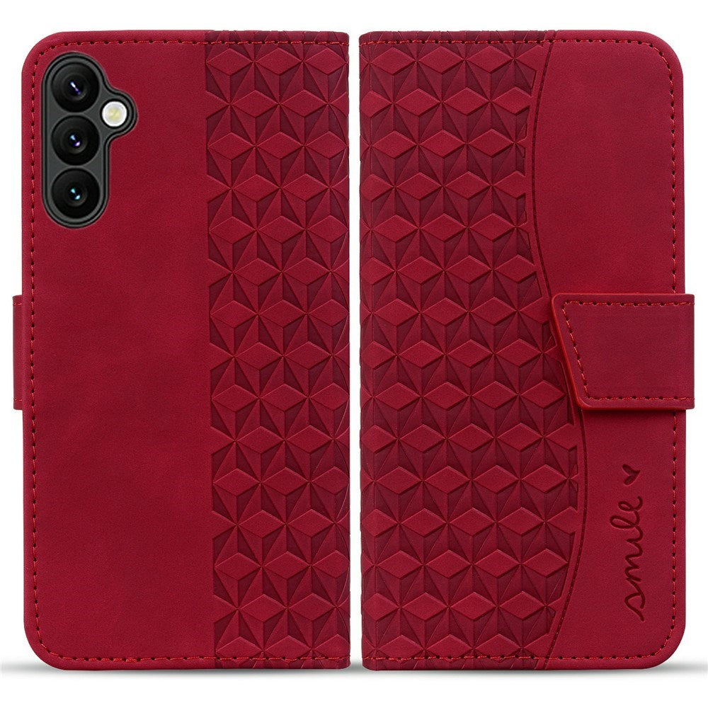 Samsung Galaxy A57 EIDERWOOD Mobilcover m. Tryk - Kortholder & Strop - Rød