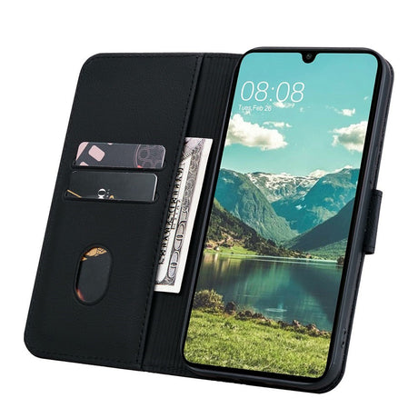 Samsung Galaxy A57 EIDERWOOD Mobilcover m. Tryk - Kortholder & Strop - Sort