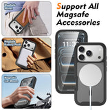 iPhone 18 Pro / 17 Pro EIDERWOOD Mat Hybrid Plast Bagside Cover m. Skærmbeskyttelsesfilm - MagSafe Kompatibel - Sort