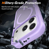 iPhone 18 Pro / 17 Pro EIDERWOOD Mat Hybrid Plast Bagside Cover m. Skærmbeskyttelsesfilm - MagSafe Kompatibel - Lilla