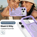 iPhone 18 Pro / 17 Pro EIDERWOOD Mat Hybrid Plast Bagside Cover m. Skærmbeskyttelsesfilm - MagSafe Kompatibel - Lilla