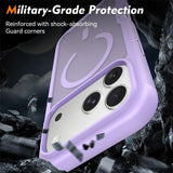 iPhone 18 Pro Max / 17 Pro Max EIDERWOOD Mat Hybrid Plast Bagside Cover m. Skærmbeskyttelsesfilm - MagSafe Kompatibel - Lilla