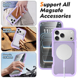 iPhone 18 Pro Max / 17 Pro Max EIDERWOOD Mat Hybrid Plast Bagside Cover m. Skærmbeskyttelsesfilm - MagSafe Kompatibel - Lilla