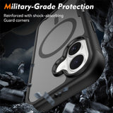 iPhone 17 EIDERWOOD Mat Hybrid Mobilcover m. Skærmbeskyttelsesramme - Sort