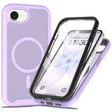 iPhone 17e / 16e EIDERWOOD Mat Hybrid Mobilcover m. Skærmbeskyttelsesramme - Lilla