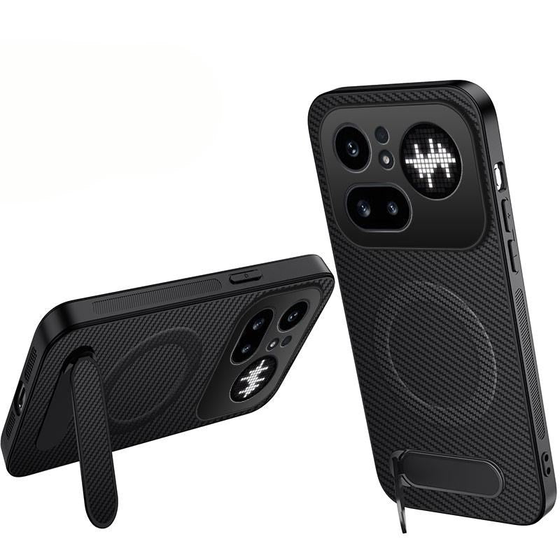 Nothing Phone (4a) Pro EIDERWOOD Hybrid Mobilcover m. Kickstand - Sort