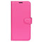 OPPO A17 EIDERWOOD Kunstlæder Cover m. Kortholder & Ståfunktion - Pink