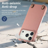 iPhone 17 Pro EIDERWOOD Kunstlæder Cover m. Strop - Lyserød