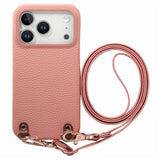 iPhone 17 Pro Max EIDERWOOD Kunstlæder Cover m. Strop - Lyserød