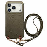iPhone 17 Pro Max EIDERWOOD Kunstlæder Cover m. Strop - Grøn