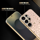 Samsung Galaxy S26 Ultra EIDERWOOD Hybrid Cover - Blomster & Diamant Kamera - Lyserød