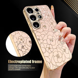 Samsung Galaxy S26 Ultra EIDERWOOD Hybrid Cover - Blomster & Diamant Kamera - Lyserød