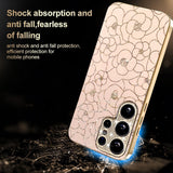 Samsung Galaxy S26 Ultra EIDERWOOD Hybrid Cover - Blomster & Diamant Kamera - Lyserød