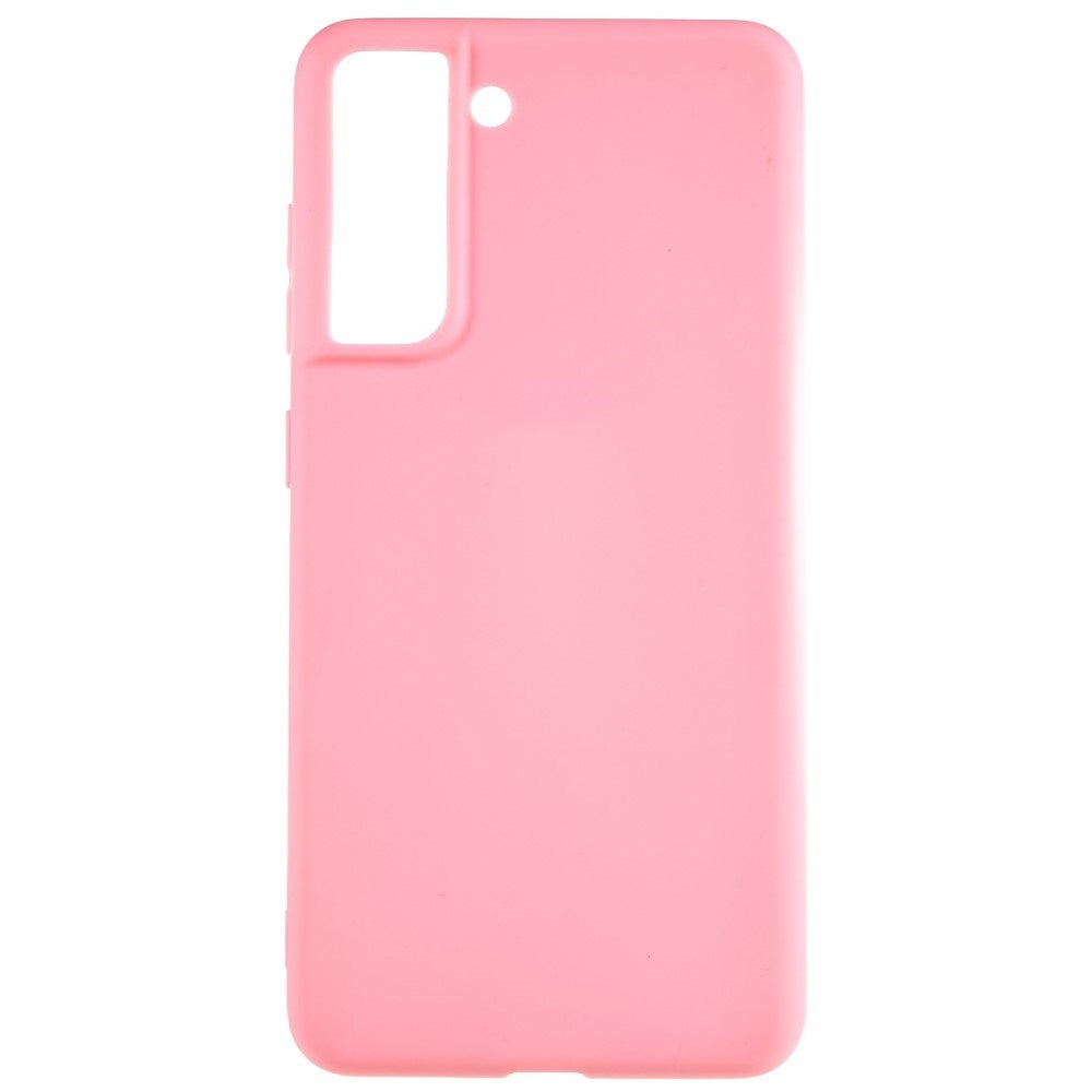 EIDERWOOD Samsung Galaxy S21 FE Fleksibelt Plastik Bagside Cover - Lyserød
