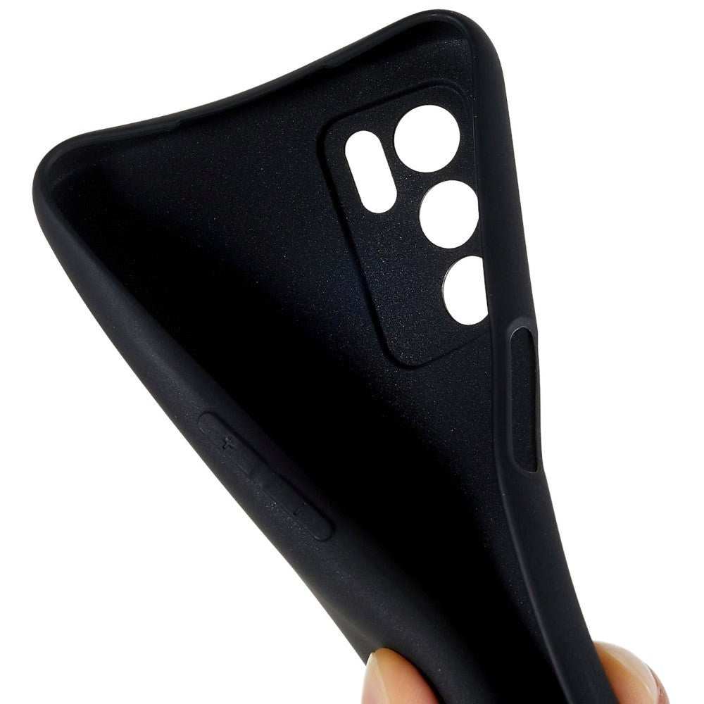 Oppo A16 / A16s / A54s fleksibelt bakdeksel - svart