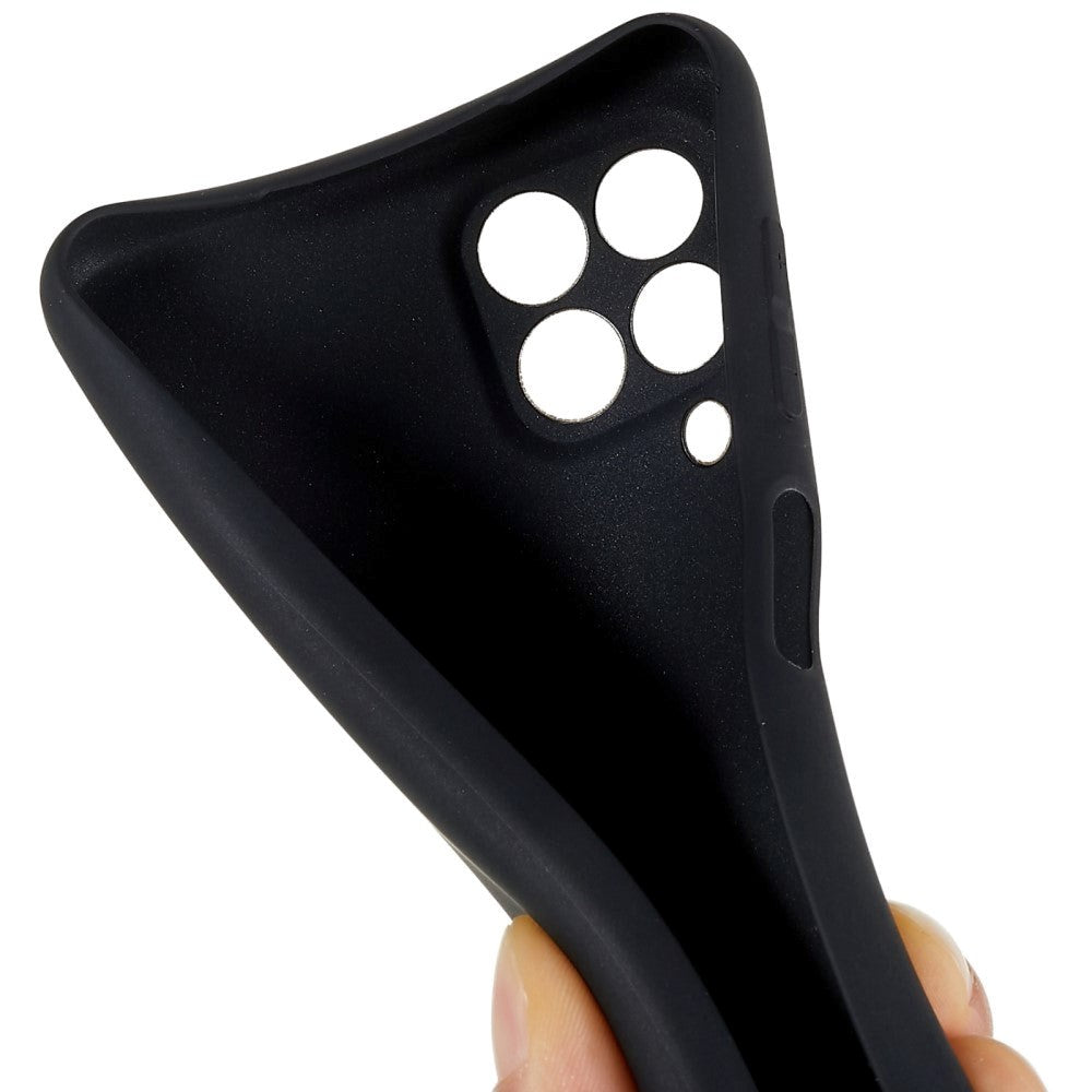 Samsung Galaxy M33 Matt fleksibelt plastbakdeksel - svart