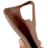 Samsung Galaxy M33 Matt fleksibelt plastbakdeksel - brun