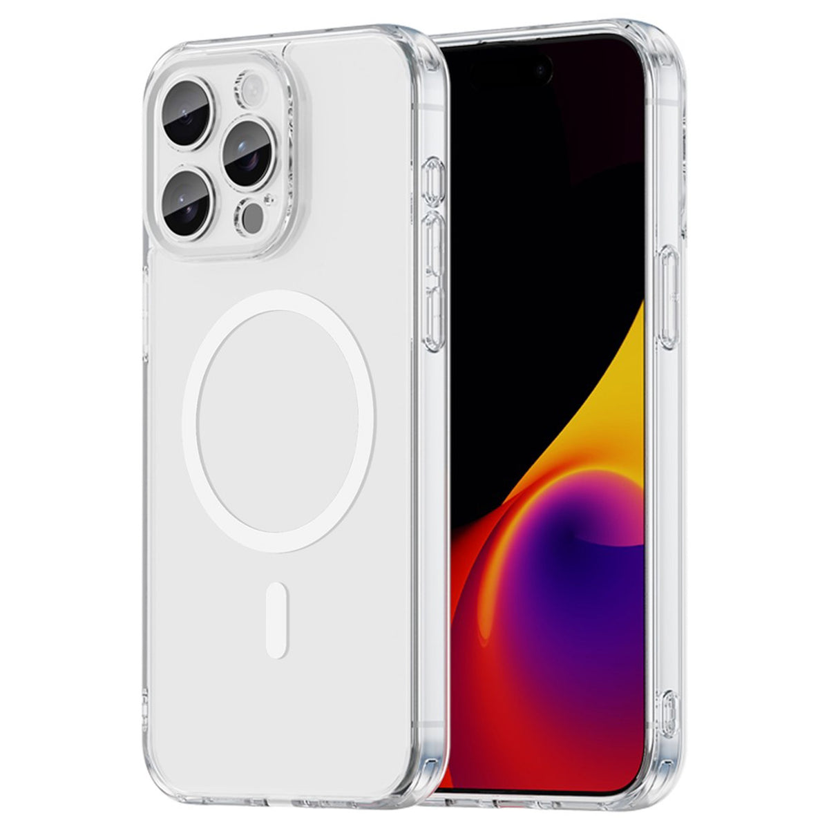 iPhone 15 Pro Max EIDERWOOD Hybrid Plast Bagside Cover - MagSafe Kompatibel - Gennemsigtig