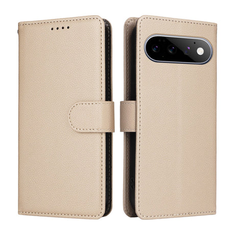 EIDERWOOD Google Pixel 11 / 11 Pro Flipcover inkl. Kortholder & Håndledsrem - Beige