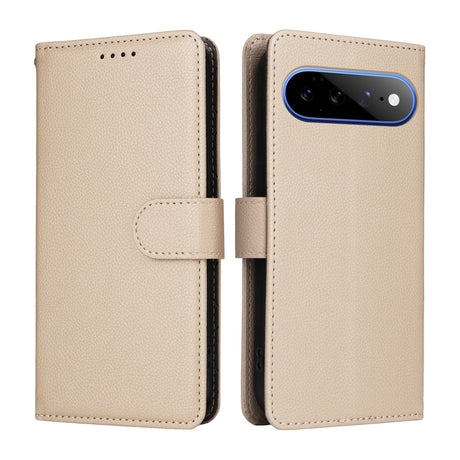 EIDERWOOD Google Pixel 11 Pro XL Flipcover inkl. Kortholder & Håndledsrem - Beige