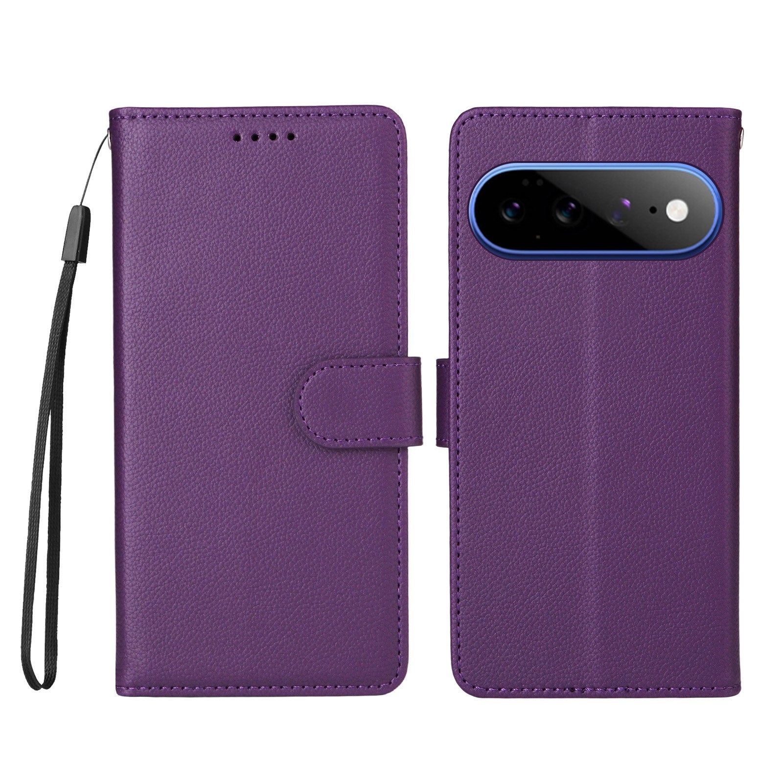 EIDERWOOD Google Pixel 11 Pro XL Flipcover inkl. Kortholder & Håndledsrem - Lilla