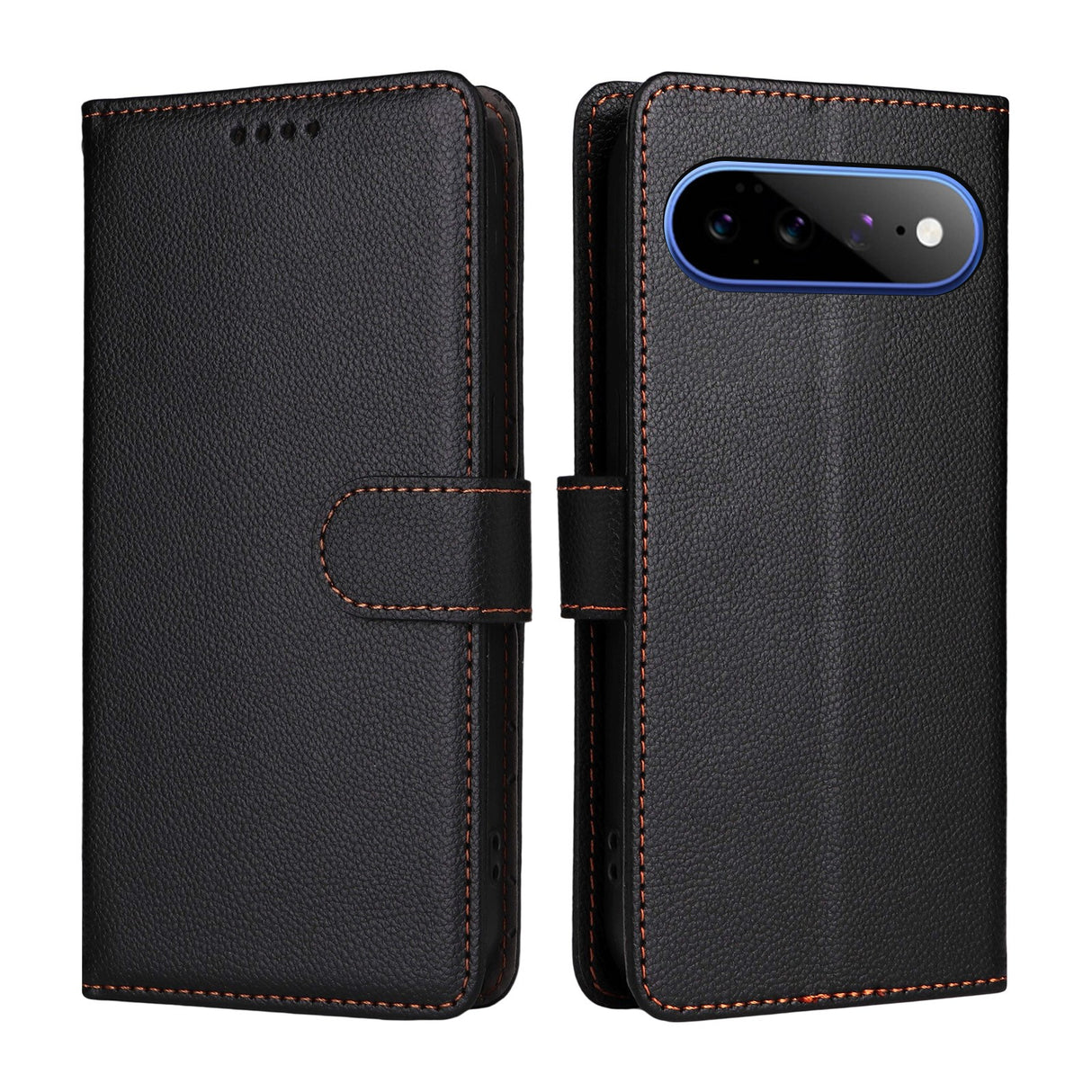 EIDERWOOD Google Pixel 11 Pro XL Flipcover inkl. Kortholder & Håndledsrem - Sort