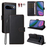EIDERWOOD Google Pixel 11 Pro XL Flipcover inkl. Kortholder & Håndledsrem - Sort